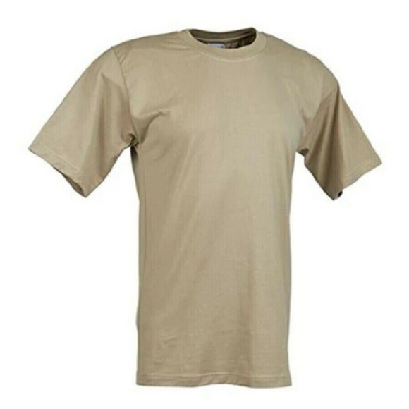 JWOD Skilcraft (3) Pack Tan Sand Army T-shirts DSCP Size Large 42-44 - Picture 2 of 4